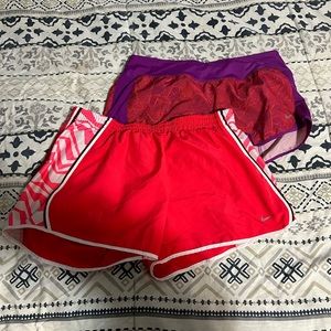 Two Nike shorts